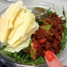 Gluten-free parmesan salad from Adrienne's Pizza Bar